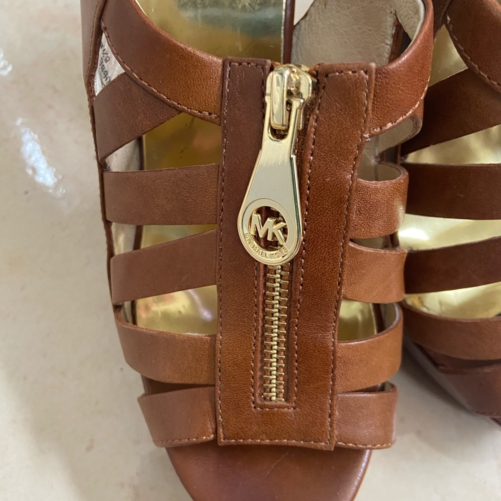Michael Kors brown Wedge Platform sandals 8.5 - Picture 2 of 5